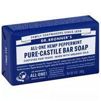 Dr. Bronner's Bar Soap, Pure-Castile Peppermint, 5 Ounce