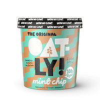 Oatly Non-Dairy Ice Cream, Vegan, Mint Chip, 1 Pint