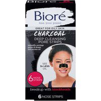 Biore Deep Clnsng Charc Strips, 6 Each