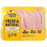 Foster Farms Antibiotic Free Breast Tender, 1.25 Pound