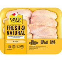 Foster Farms Antibiotic Free Chicken Wings, 1 Pound