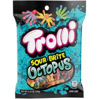 Trolli Sour Brite Octopus Gummi Candy, 4.25 Ounce