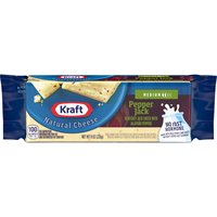 Kraft Natural Medium Pepper Jack Cheese, 8 Ounce