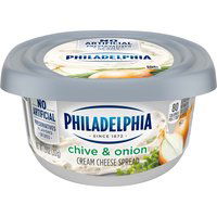 Philadelphia Cream Cheese, Chive & Onion , 7.5 Ounce