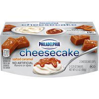 Philadelphia Cheesecake Cups, Salted Caramel, 6.5 Ounce