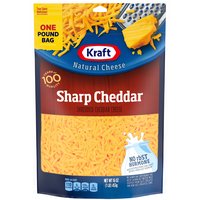 Kraft Sharp Cheddar  Shredded Cheese, 16 Ounce