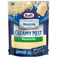 Kraft Shredded Mozzarella Cheese with Philadelphia Cream Cheese, 8 Ounce