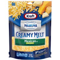 Kraft Shredded Mexican Cheese with Philadelphia Cream Cheese, 8 Ounce