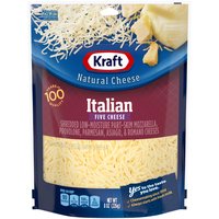 Kraft Shredded Italian Five Cheese Blend, 8 Ounce