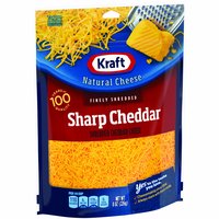 Kraft Shredded Sharp Cheddar Cheese, 8 Ounce