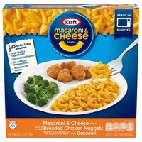 Kraft Macaroni & Cheese, Whole Wheat Breaded Chicken Nuggets & Broccoli, 8.5 Ounce