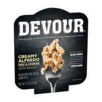 Devour Creamy Alfredo Mac & Cheese Bacon, 4.1 Ounce