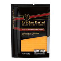 Cracker Barrel Wisconsin Extra Cheddar Slices, 8 Ounce