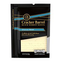 Cracker Barrel Black Ribbon Natural Havarti Cheese Slices, 8 Ounce