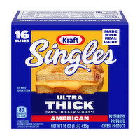 Kraft Ultra Thick Singles, 16 Ounce