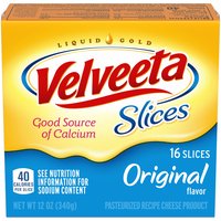 Velveeta Cheese Slices, 12 Ounce