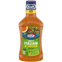 Kraft Dressing, Lite Zesty Italian , 16 Ounce