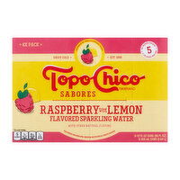 Topo Chico Sabores Raspberry Lemon, 96 Ounce