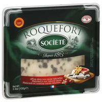 Societe Roquefort Cheese Wedge, 3.5 Ounce