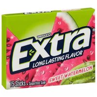 Extra Long Lasting Gum, Sweet Watermelon, Sugarfree , 15 Each