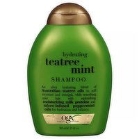 Organix Shampoo, Hydrating + Tea-Tree Mint , 13 Ounce