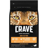 Crave Dry Cat Food, Protein from Chicken Premium, 4 Pound