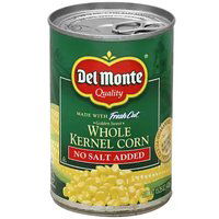 Del Monte Whole Kernel Corn, No Salt, 15.25 Ounce