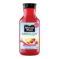 Minute Maid Zero Sugar Fruit Punch Bottle, 52 Ounce