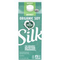 Silk Organic Soymilk, Unsweetened, 64 Ounce