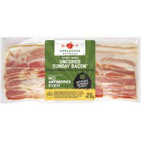 Applegate Natural Hickory Smoked Uncured Sunday Bacon, 8 Ounce