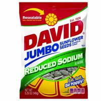 David Jumbo Sunflower Seeds, Reduced Sodium, 5.25 Ounce