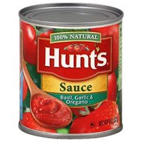 Hunt's Natural Tomato Sauce, Basil, Garlic & Oregano, 8 Ounce