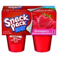 Snack Pack Juicy Gels, Strawberry (Pack of 4), 4 Each