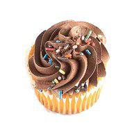 Yellow Cupcakes with Chocolate Frosting (12-count), 20 Ounce