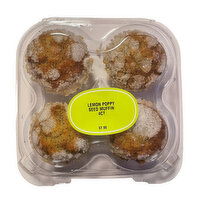 Lemon Poppy Seed Muffins, 4 Each