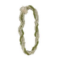 3-Strand Pikake and Pakalana Twist Lei, 1 Each