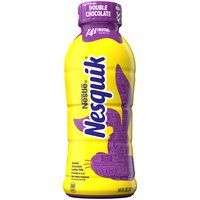 Nesquik Double Chocolate Milk, Low-fat, 14 Ounce