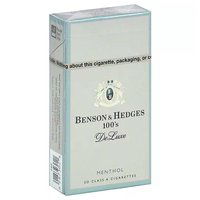 Benson & Hedges De Luxe Menthol Cigarettes, 100's, Box, 1 Each