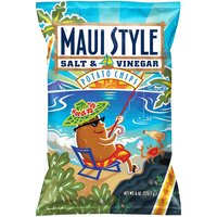 Maui Style Potato Chips, Salt & Vinegar, 6 Ounce