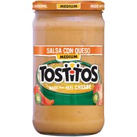 Tostitos Salsa Con Queso Dip, Medium, 23 Ounce