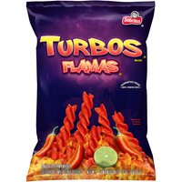 Sabritas Flavored Corn Snacks, Turbos Flamas, 10 Ounce