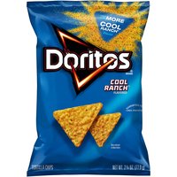 Doritos Tortilla Chips, Cool Ranch, 2.75 Ounce