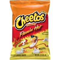 Cheetos Crunchy Cheese Snacks, Flamin' Hot, 3.25 Ounce