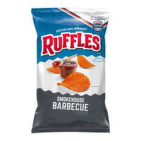 Ruffles Potato Chips Smokehouse BBQ, 8 Ounce