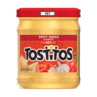 Tostitos Hot Spicy Queso Flavored Dip, 15 Ounce