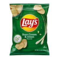 Lay's Potato Chips, Sour Cream & Onion Flavored, 2.5 Ounce