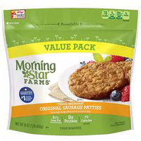 MorningStar Farms Breakfast Sausage Patties, Original, 16 Ounce