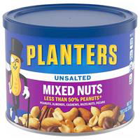 Planters Unsalted Mixed Nuts, 10.3 Ounce