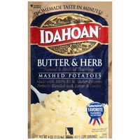 Idahoan Mashed Potatoes, Butter & Herb , 4 Ounce