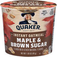 Quaker Instant Oatmeal Maple & Brown Sugar, 1.69 Ounce